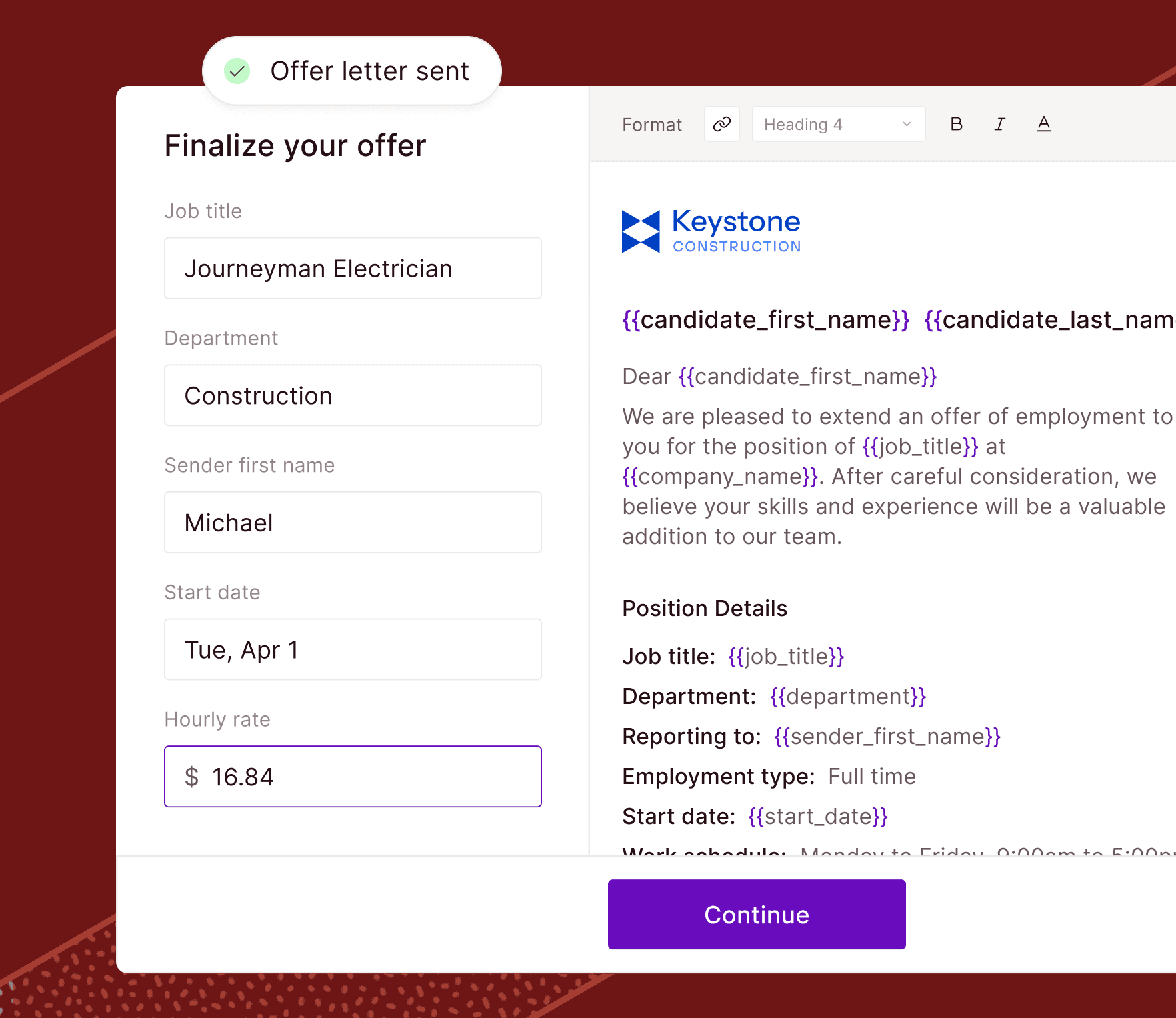 Miter HRIS - From Offer To Job Site In Record Time