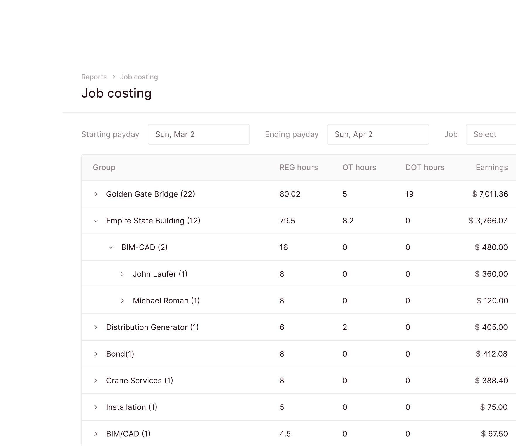 Miter Payroll - Precision Job Costing Without Spreadsheets