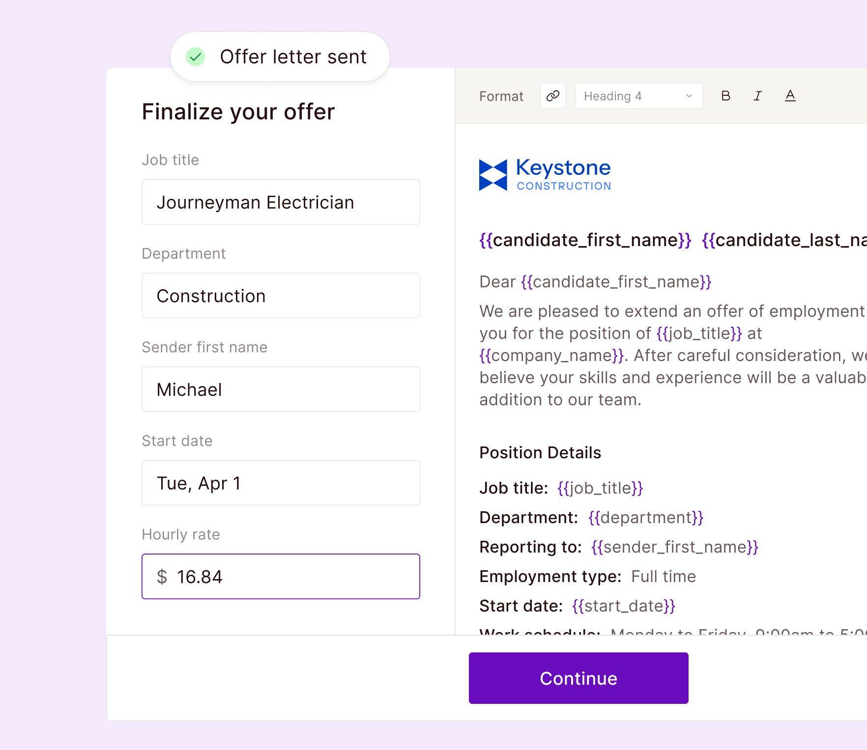 Miter Recruiting - Hire And Onboard In One Click.