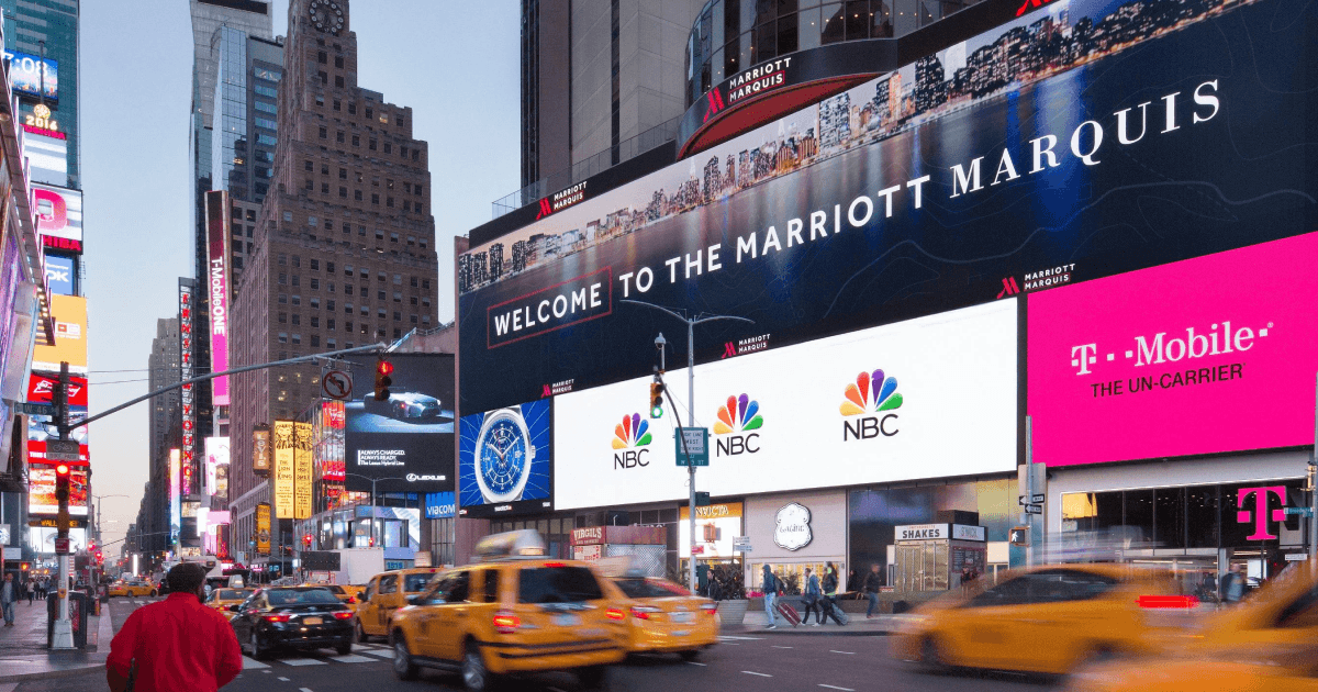 Customer Story Hays Electrical Times Square Billboard For The Marriott Marquis