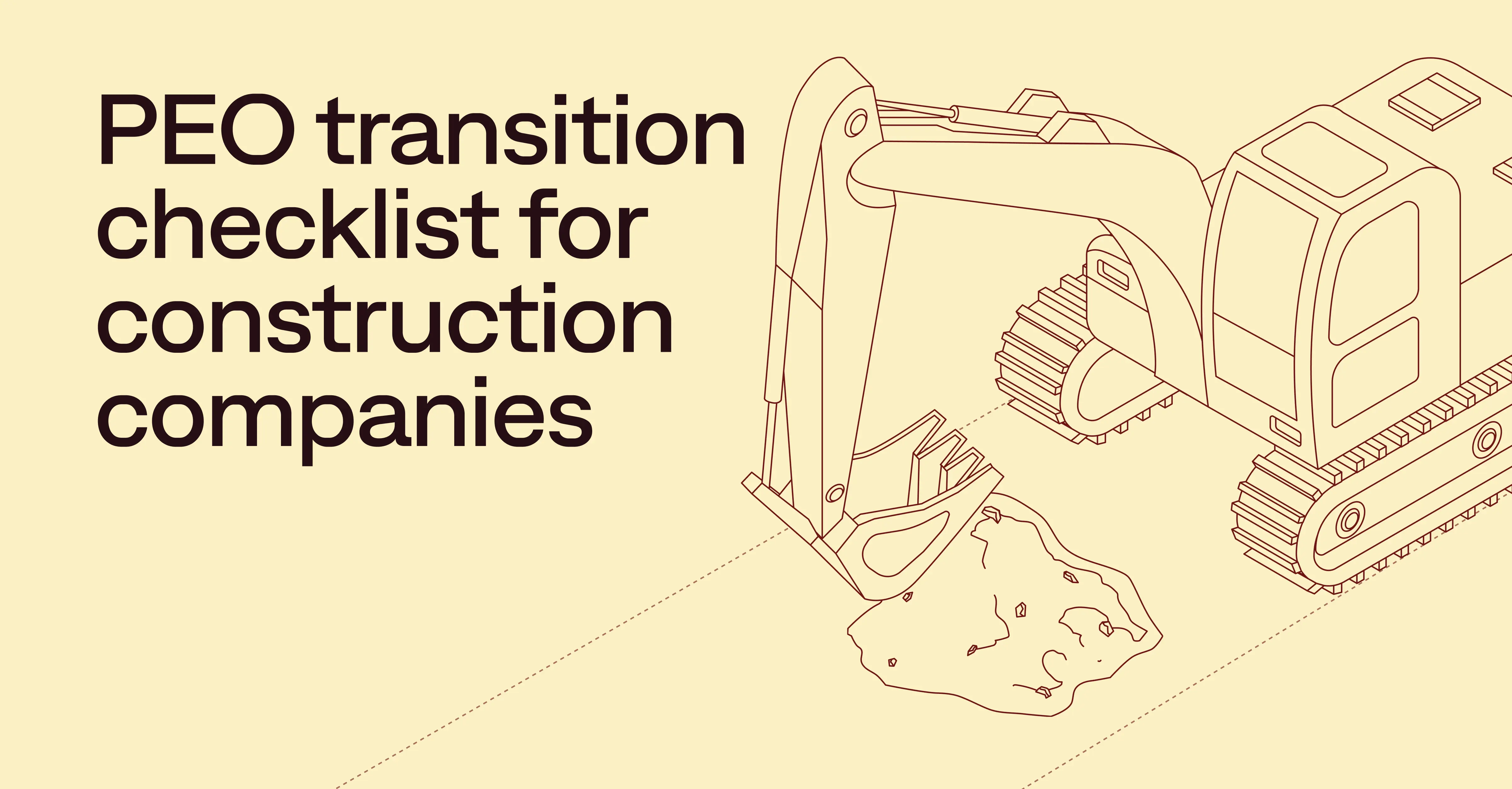 PEO transition checklist for construction companies