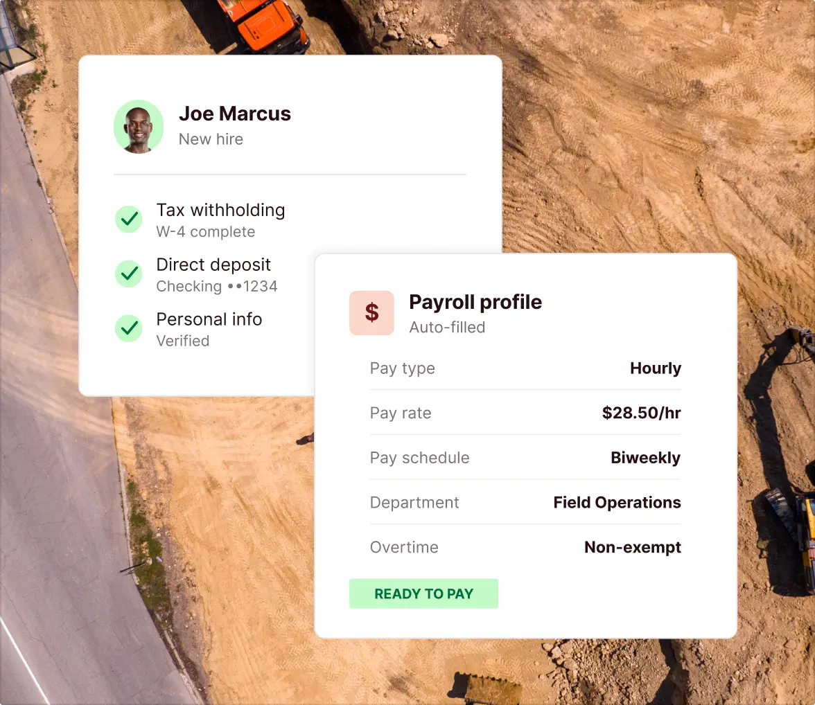 Onboarding 3 New Hire Data Connected To Payroll From Day One